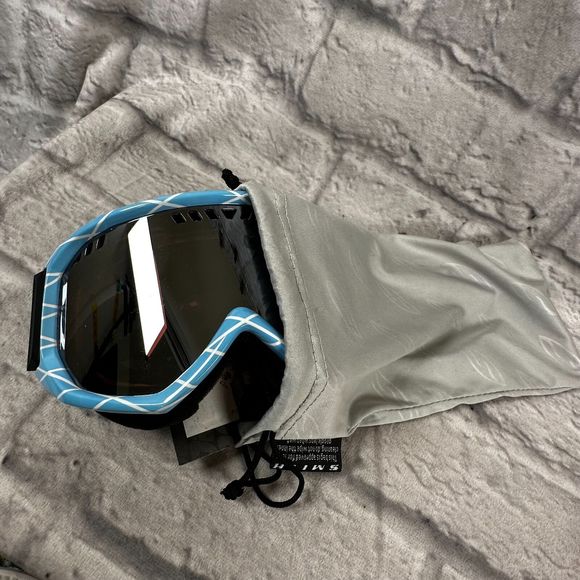 Smith Optics Adult Tinted Lens Adjustable Racing BMX Ski Goggles Carrying Bag - Picture 2 of 6